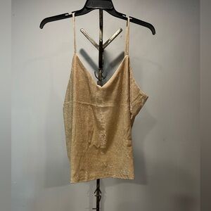 NWOT Gold Glittery Women's Top